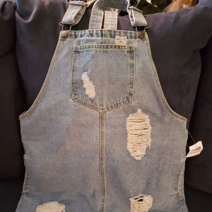 Denim Overall Skirt